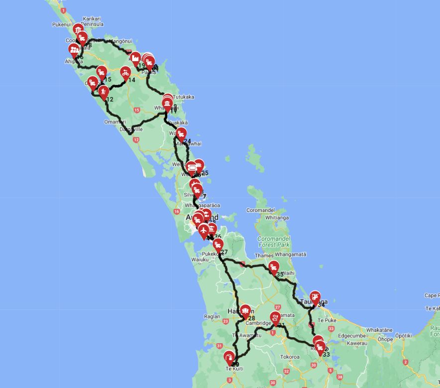 Auckland Roundtrip - Central and northern North Island